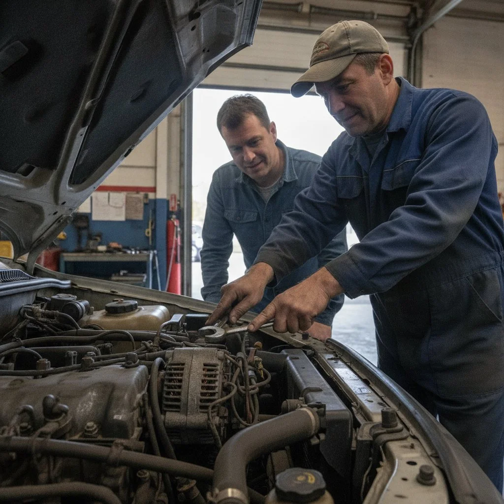 Inspectie van schade