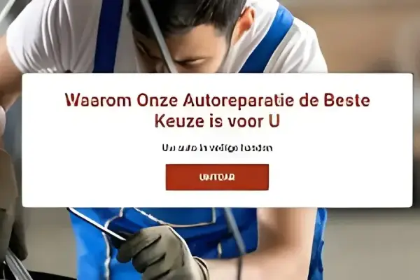 Waarom Onze Autoreparatie de Beste Keuze is voor U
