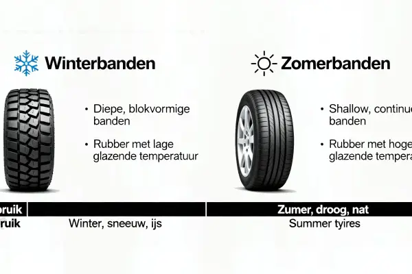 Het Verschil Tussen Winterbanden en Zomerbanden